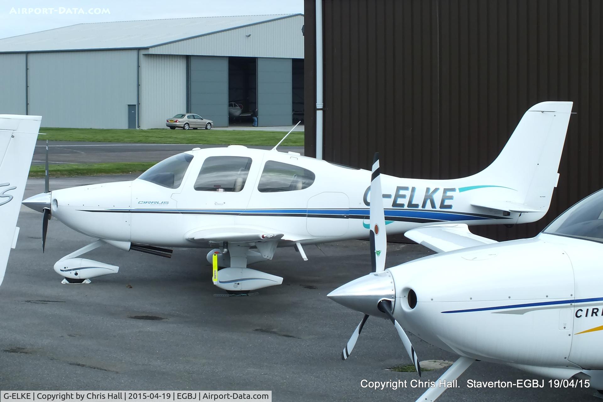 G-ELKE, 2000 Cirrus SR20 C/N 1043, at Staverton