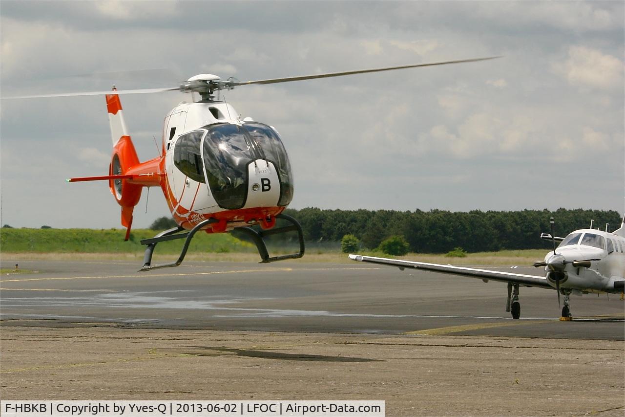 F-HBKB, 2008 Eurocopter EC-120B Colibri NHE C/N 1573, Eurocopter EC 120B Calliopé, Take off for display, Châteaudun Air Base 279 (LFOC) Open day 2013