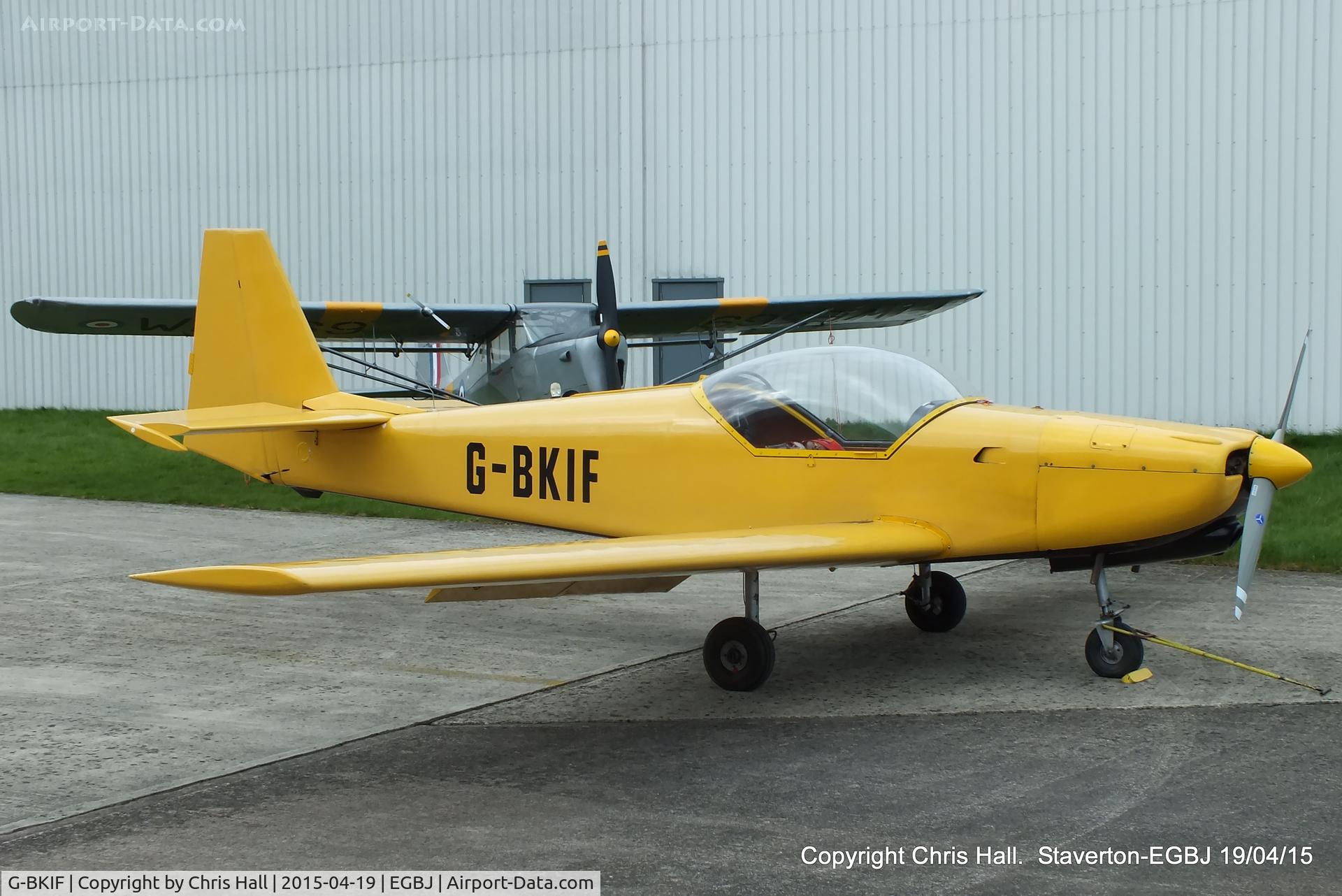 G-BKIF, 1976 Fournier RF-6B-100 C/N 3, at Staverton