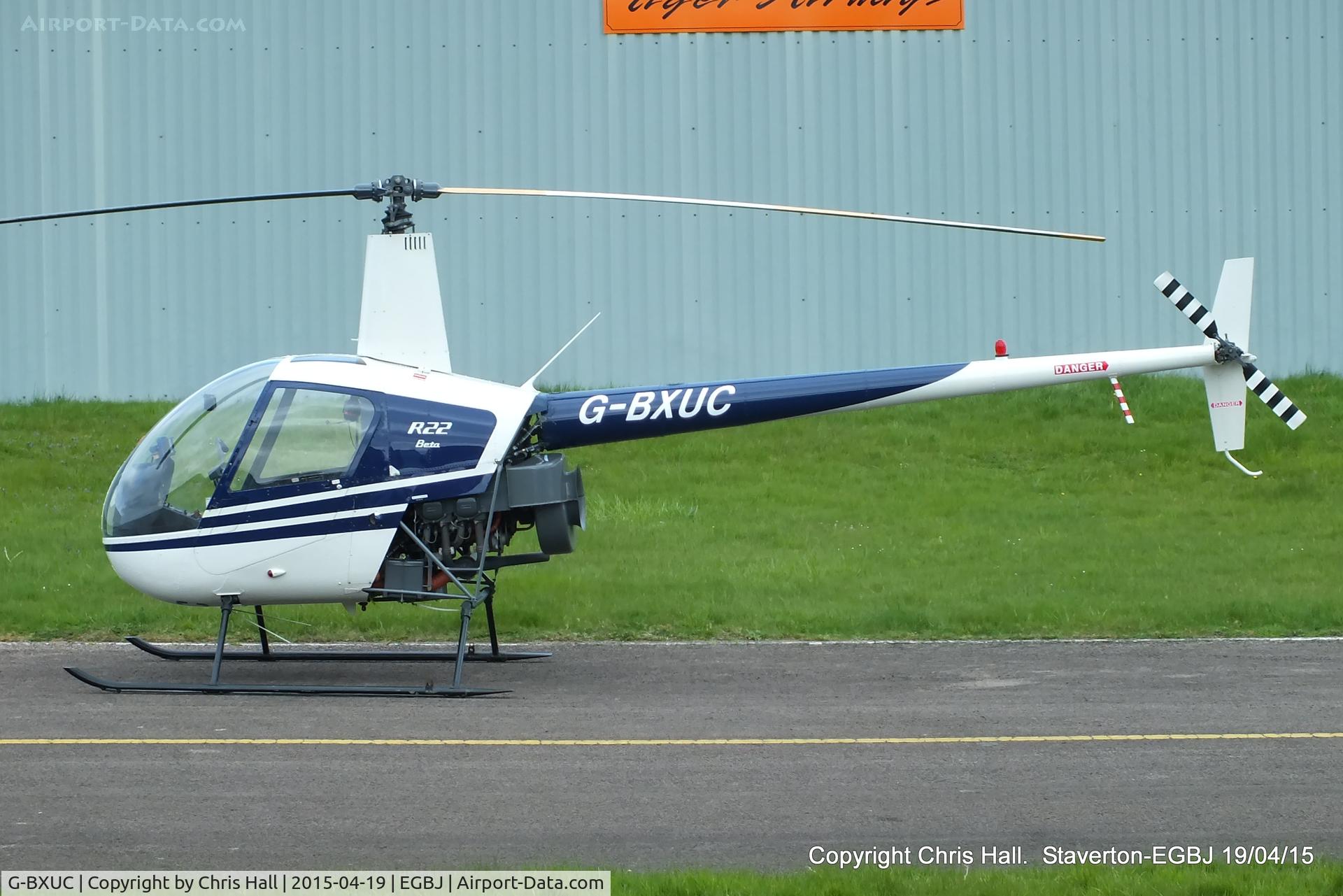 G-BXUC, 1988 Robinson R22 Beta C/N 0908, at Staverton