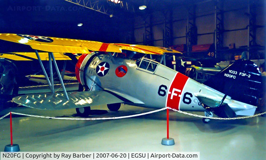 N20FG, 1938 Grumman F3F-2 C/N 1033, Grumman F3F-2 [Bu1033] Duxford~G 27/09/2001