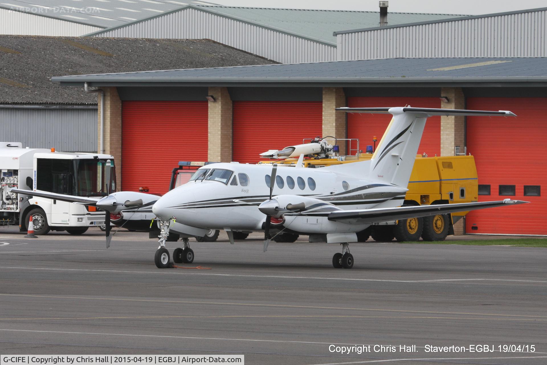 G-CIFE, 2003 Raytheon B200 King Air C/N BB-1829, at Staverton