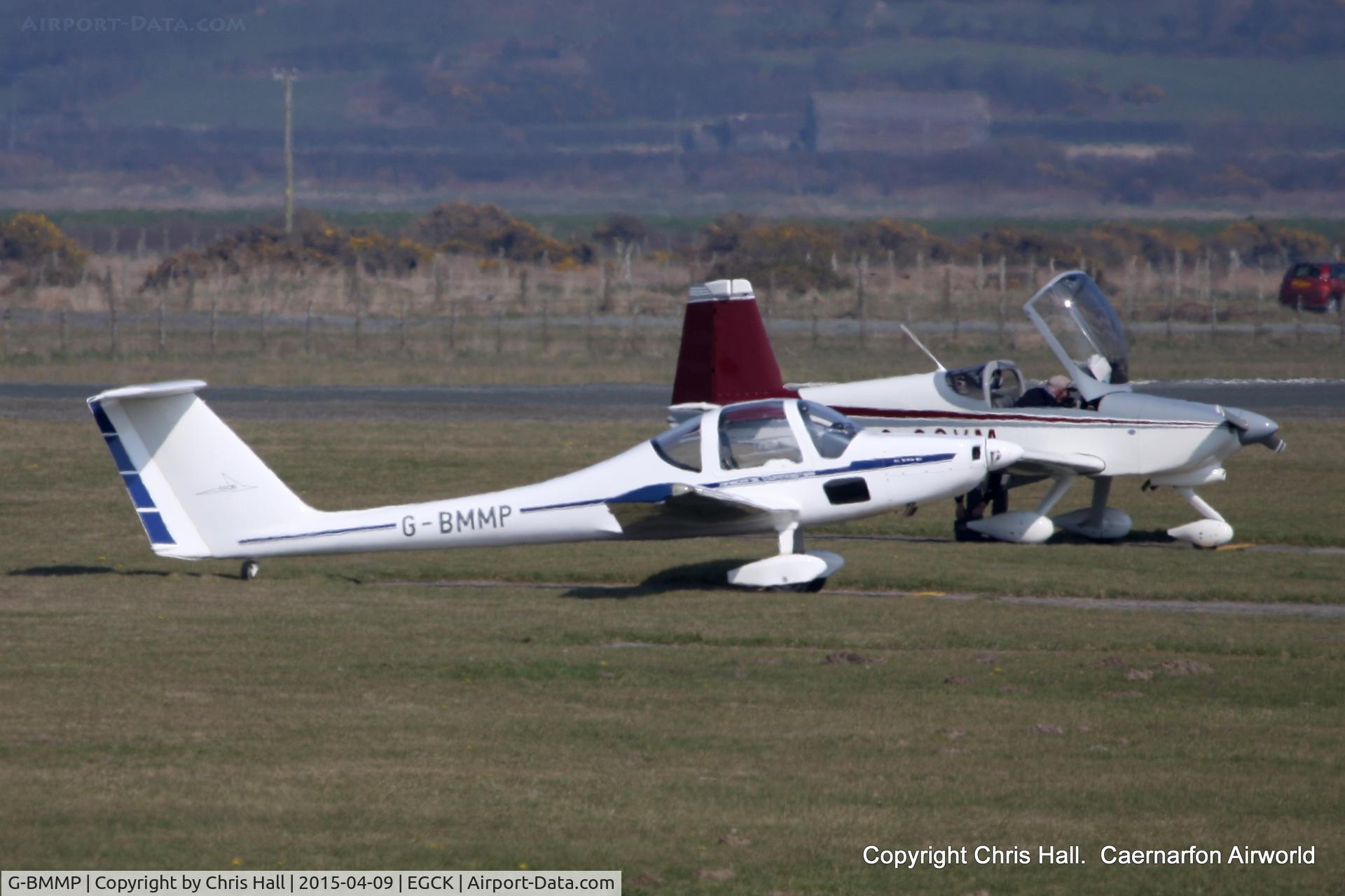 G-BMMP, 1986 Grob G-109B C/N 6432, at Caernarfon