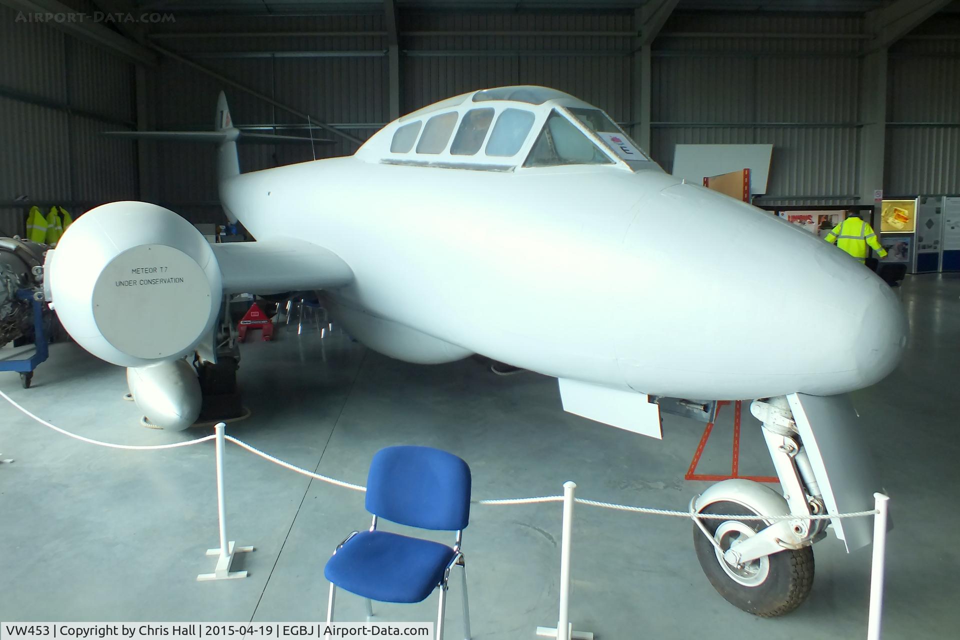 VW453, 1949 Gloster Meteor T7 C/N Not found  VW453, at the Jet Age Museum