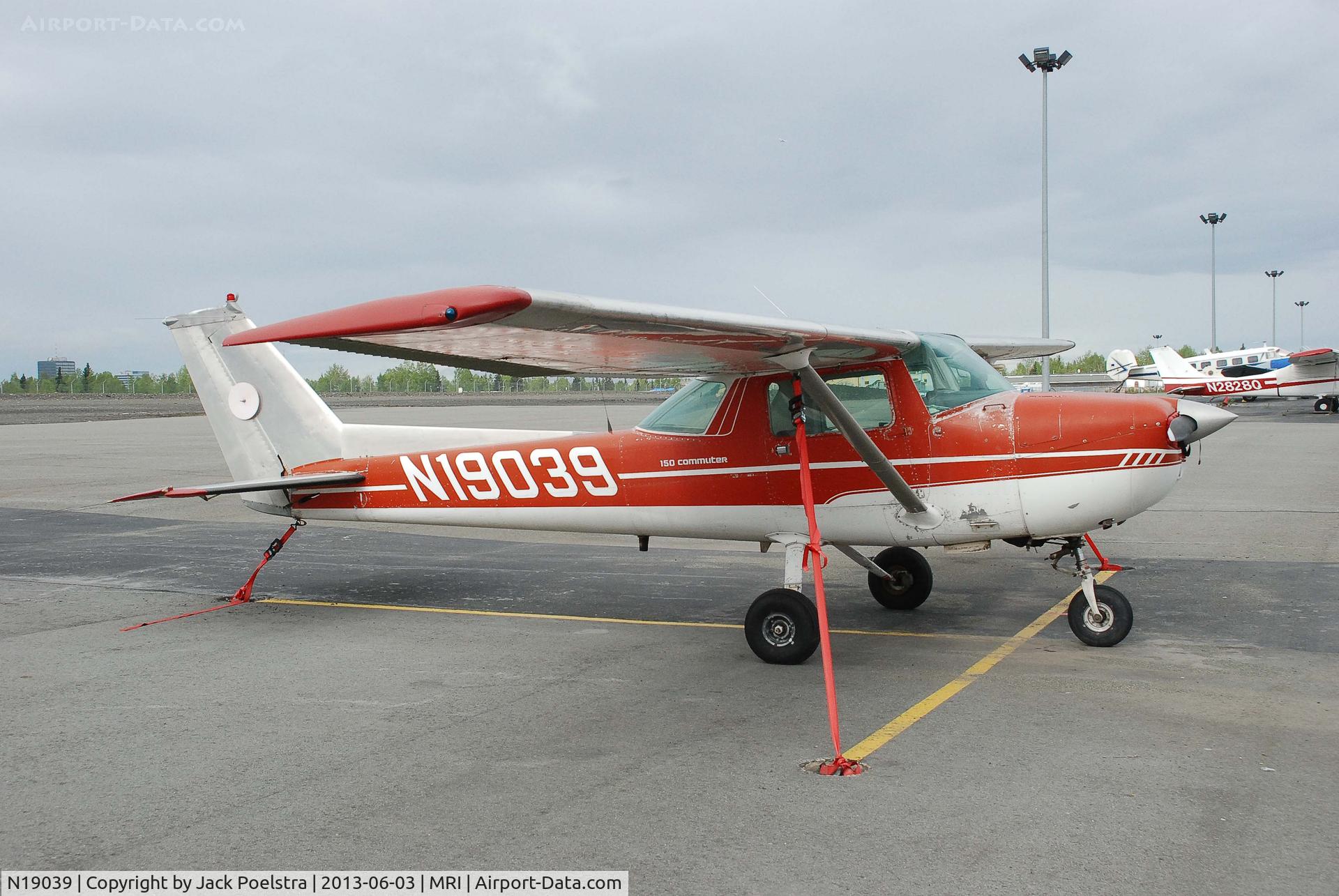 N19039, 1972 Cessna 150L C/N 15074116, C150 at ramp of Merrill field AK