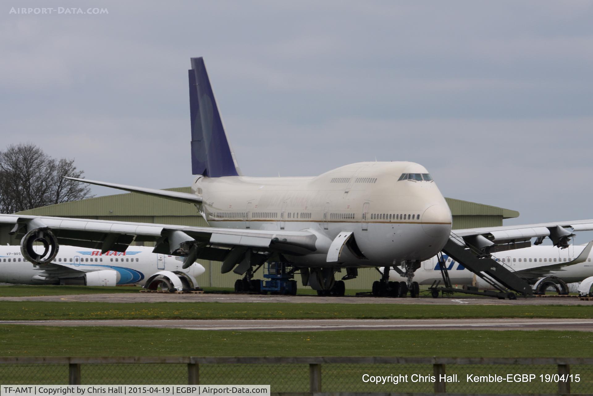 TF-AMT, 1991 Boeing 747-481 C/N 25135, ex Air Atlanta Icelandic/Saudi Arabian Airlines in storage at Kemble