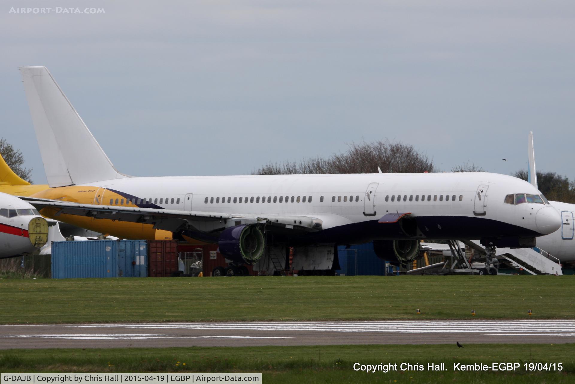 G-DAJB, 1987 Boeing 757-2T7 C/N 23770, ex Monarch, in the scrapping area at Kemble