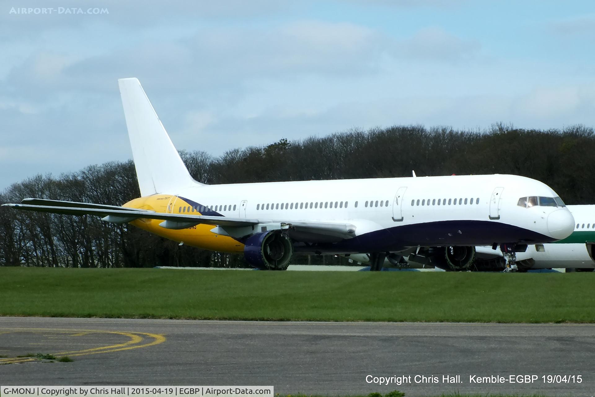 G-MONJ, 1988 Boeing 757-2T7 C/N 24104, ex Monarch, being scrapped at Kemble