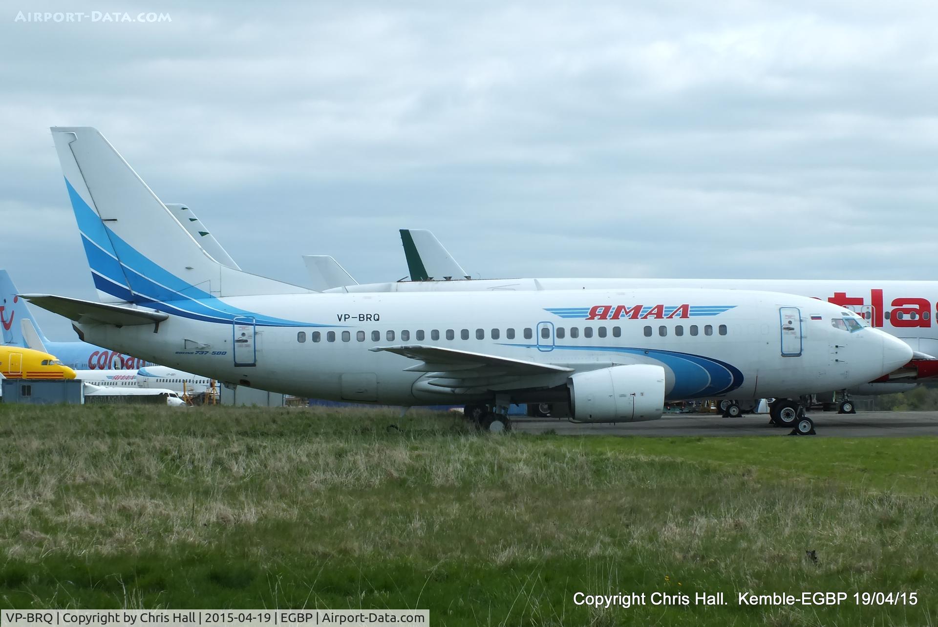 VP-BRQ, 1991 Boeing 737-528 C/N 25230, ex Yamal Airlines, in storage at Kemble