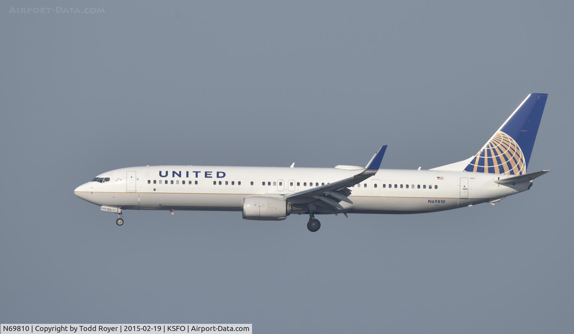 N69810, 2013 Boeing 737-924/ER C/N 42744, Landing at SFO