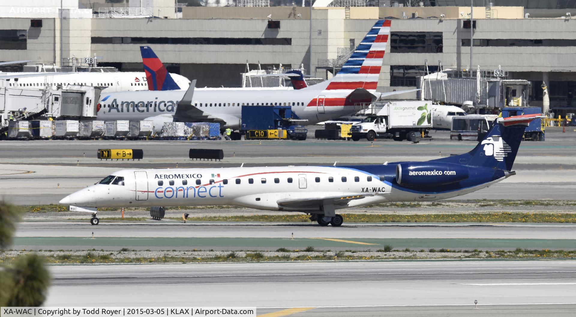 XA-WAC, 2000 Embraer ERJ-145LR (EMB-145LR) C/N 145255, Arrived at LAX on 25L