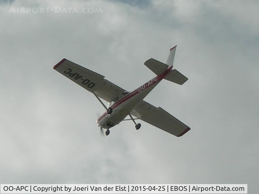 OO-APC, 1976 Cessna 150M C/N 15078295, Final approach rway 26