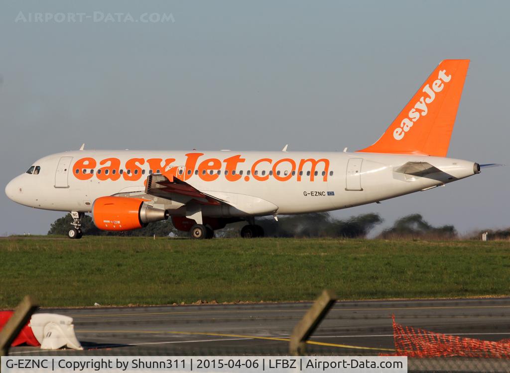 G-EZNC, 2003 Airbus A319-111 C/N 2050, Taxiing for departure...