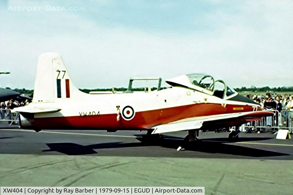 XW404, 1971 BAC 84 Jet Provost T.5A C/N EEP/JP/1026, BAC Jet Provost T.5A [EEP/JP/1026] (Royal Air Force) RAF Abingdon~G  15/09/1979