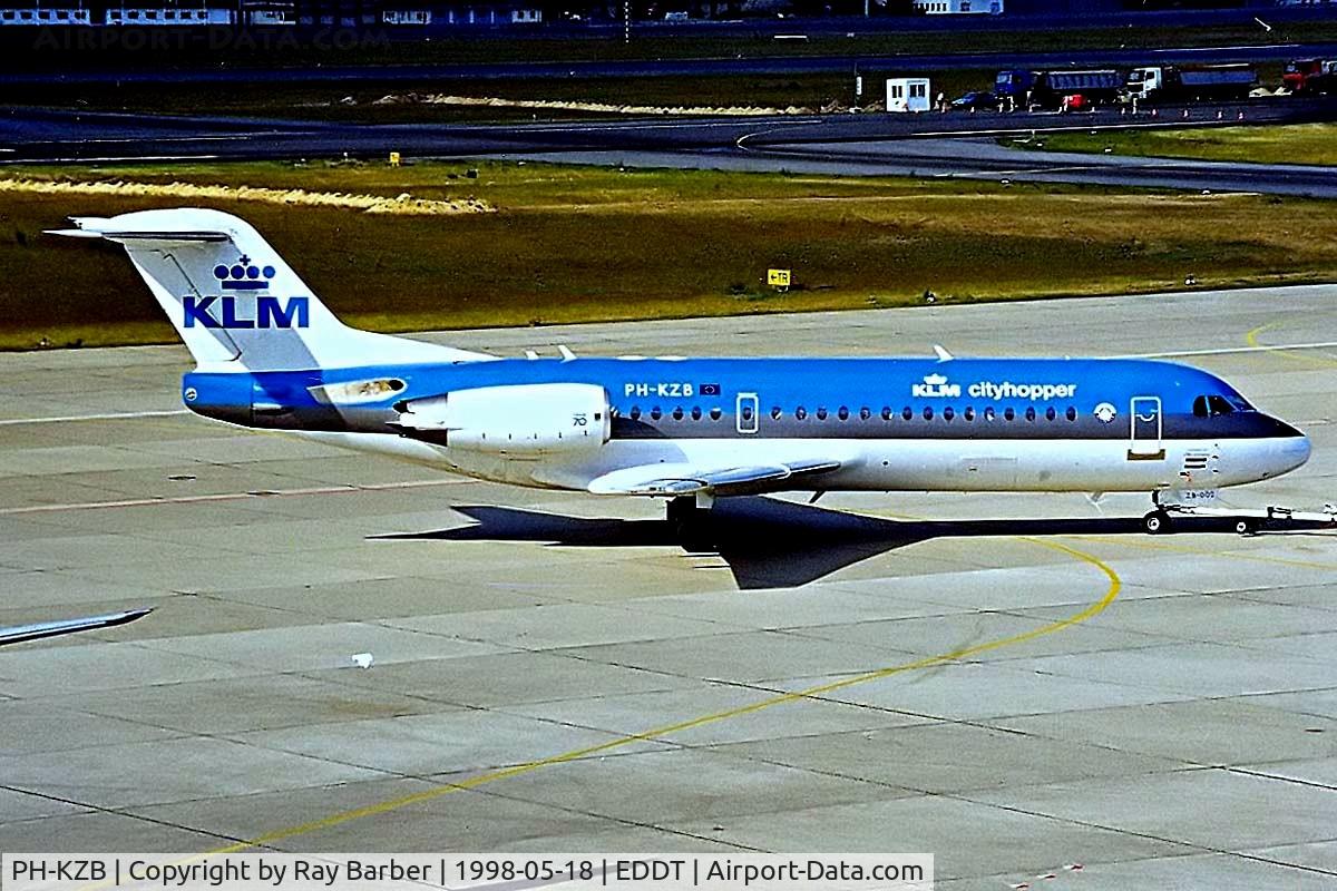 PH-KZB, 1996 Fokker 70 (F-28-070) C/N 11562, Fokker F-70 [11562] (KLM cityhopper) Berlin-Tegel~D 18/05/1998