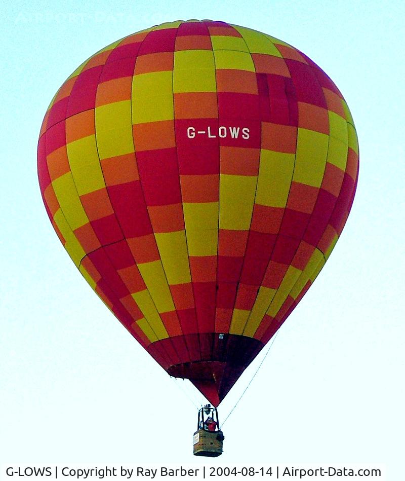 G-LOWS, 1996 Sky Balloons Ltd SKY 77-24 C/N 025, Sky 77-24 HAFB [025] Ashton Court~G 14/08/2004
