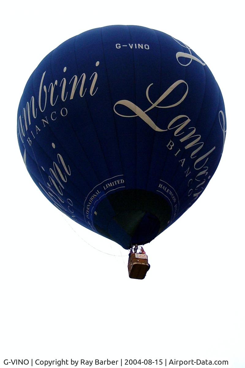G-VINO, 1998 Sky Balloons Ltd SKY 90-24 C/N 102, Sky 90-24 HAFB [102] Ashton Court~G 15/08/2004