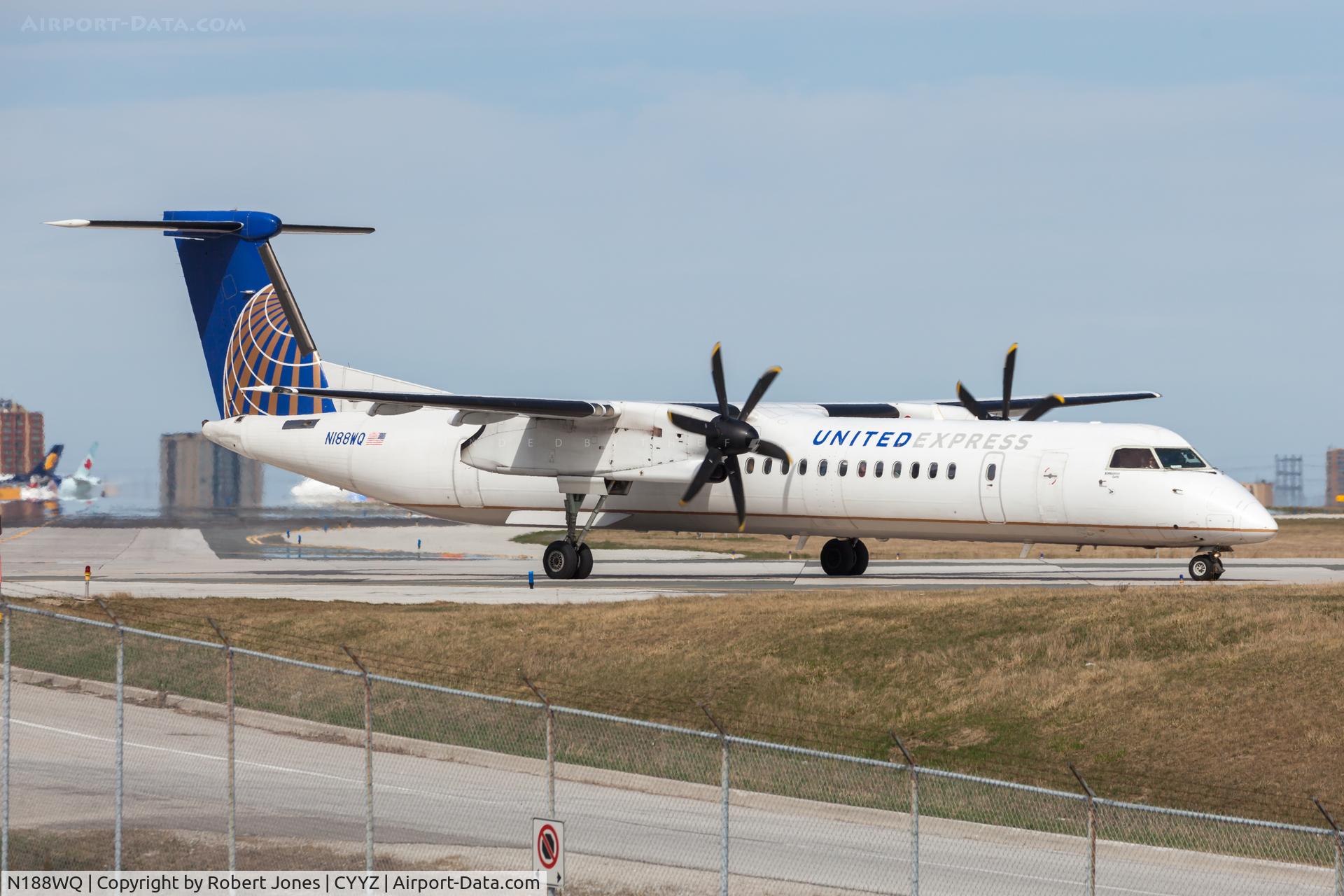 N188WQ, 2008 Bombardier DHC-8-402 Dash 8 C/N 4188, At Toronto Pearson