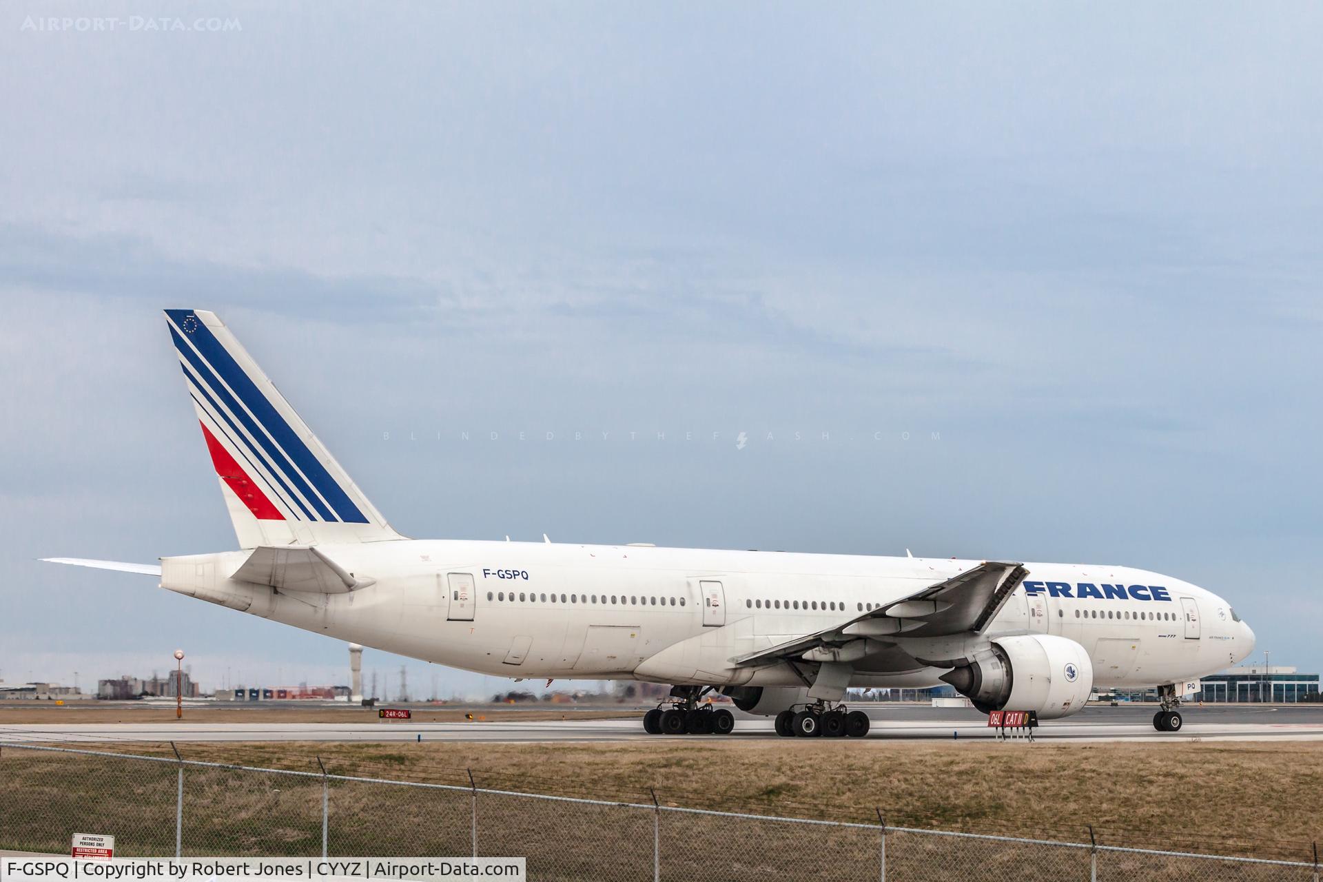 F-GSPQ, 2001 Boeing 777-228/ER C/N 28682, At Toronto Pearson