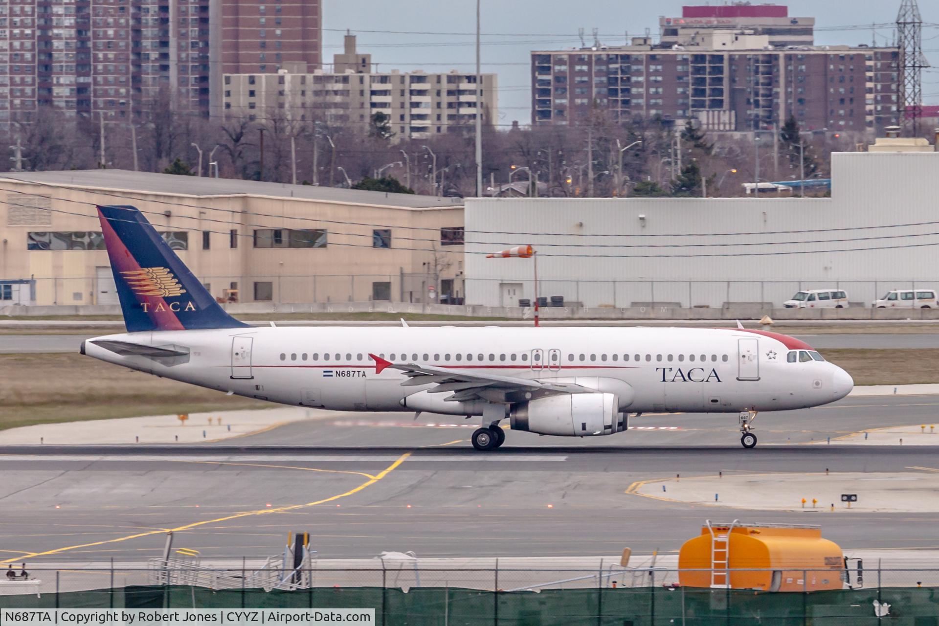 N687TA, 2000 Airbus A320-233 C/N 1334, At Toronto Pearson
