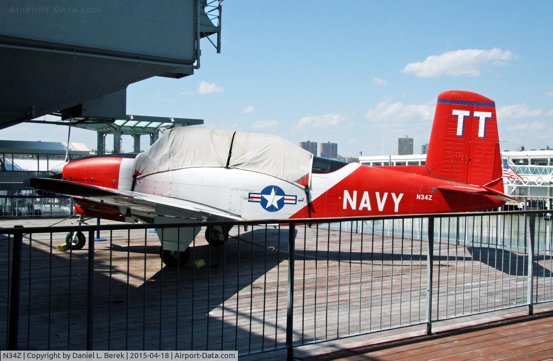 N34Z, 1953 Beech T-34A (A45) Mentor Mentor C/N G-283, This aircraft is now on display at the U.S.S. Intrepid Air Sea Space Museum