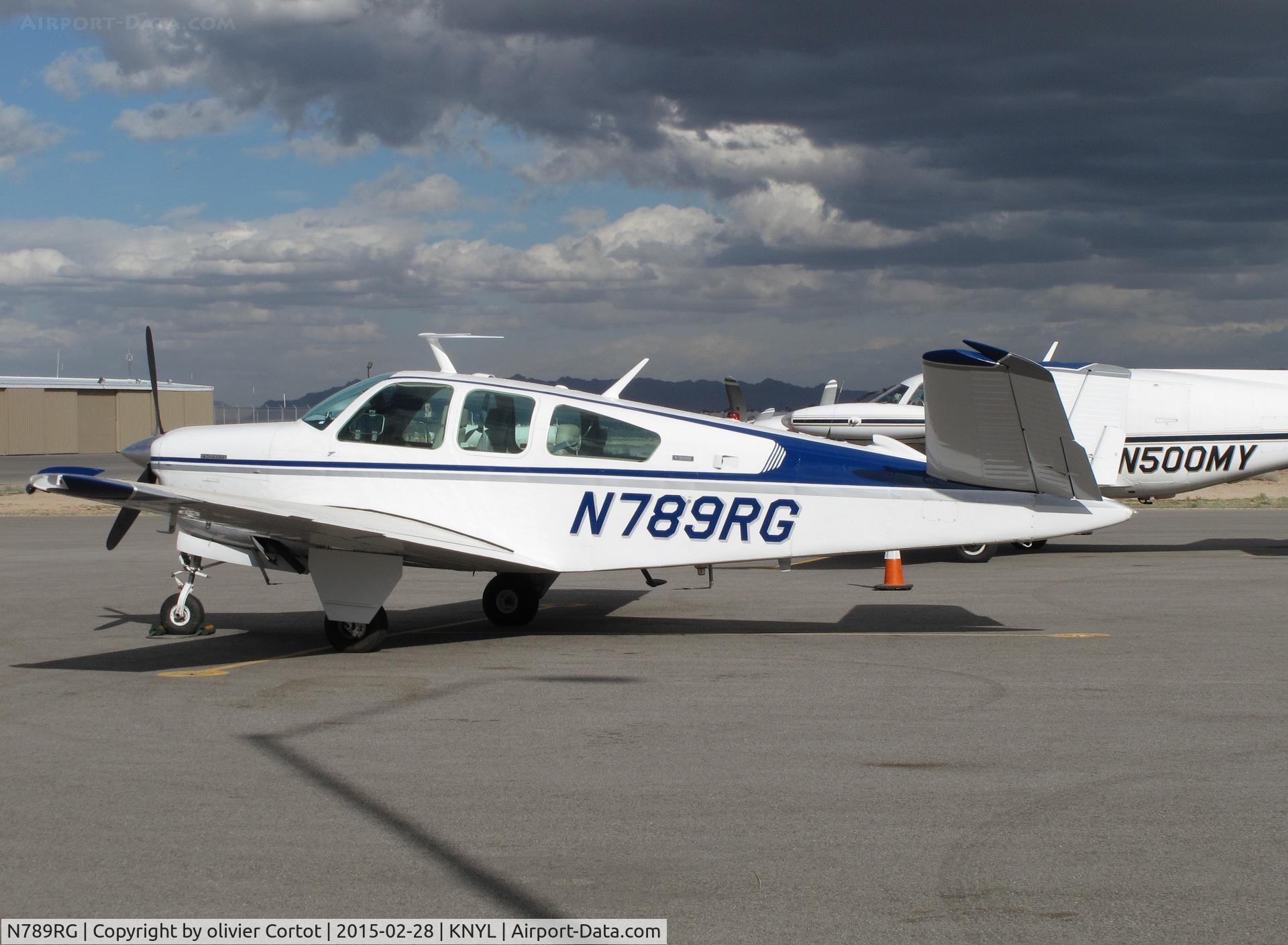 N789RG, 1973 Beech V35B Bonanza C/N D-9483, Yuma airport