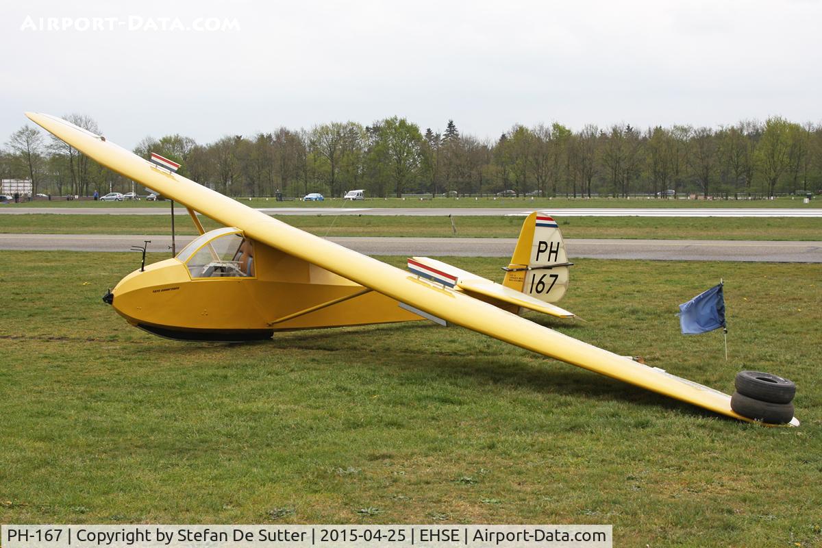 PH-167, Schneider Grunau Baby IIb C/N 6049, First picture. On display during the 25th anniversary of 