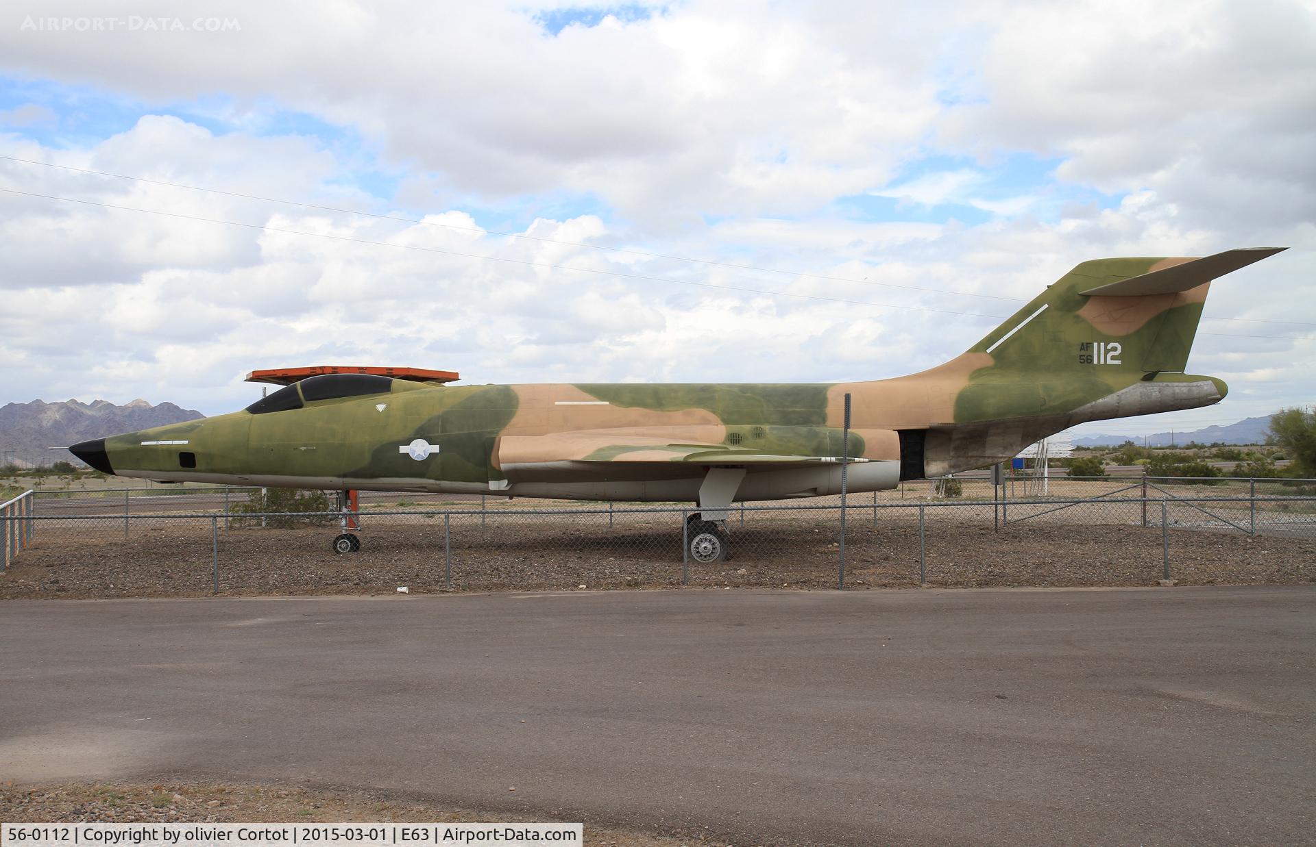 56-0112, 1956 McDonnell RF-101C Voodoo C/N 352, two of these rare airplanes at the same place !