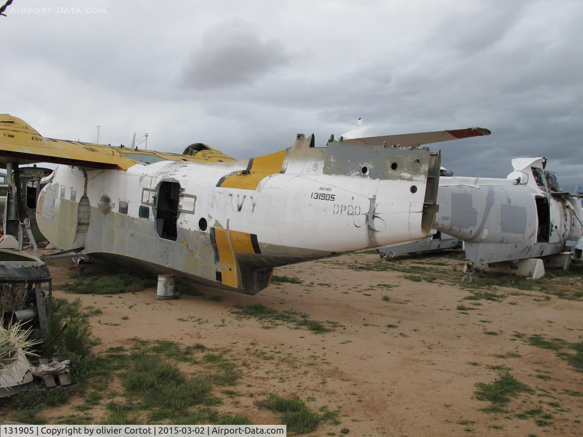 131905, Grumman UF-1/HU-16 C/N G-278, in a scrapper yard, near AMARG