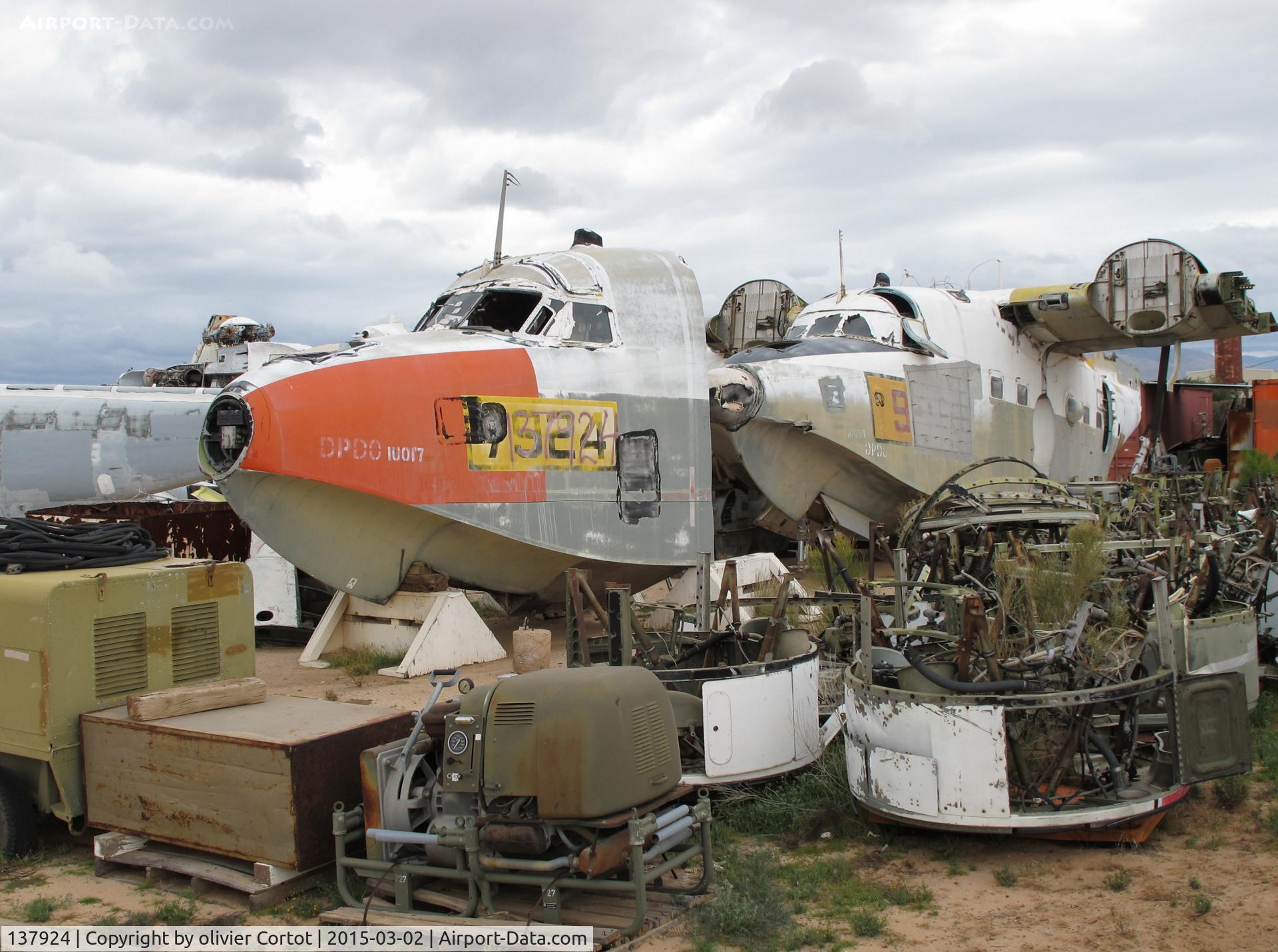 137924, Grumman HU-16C (UF-1) Albatross C/N G-397, the remains of her...