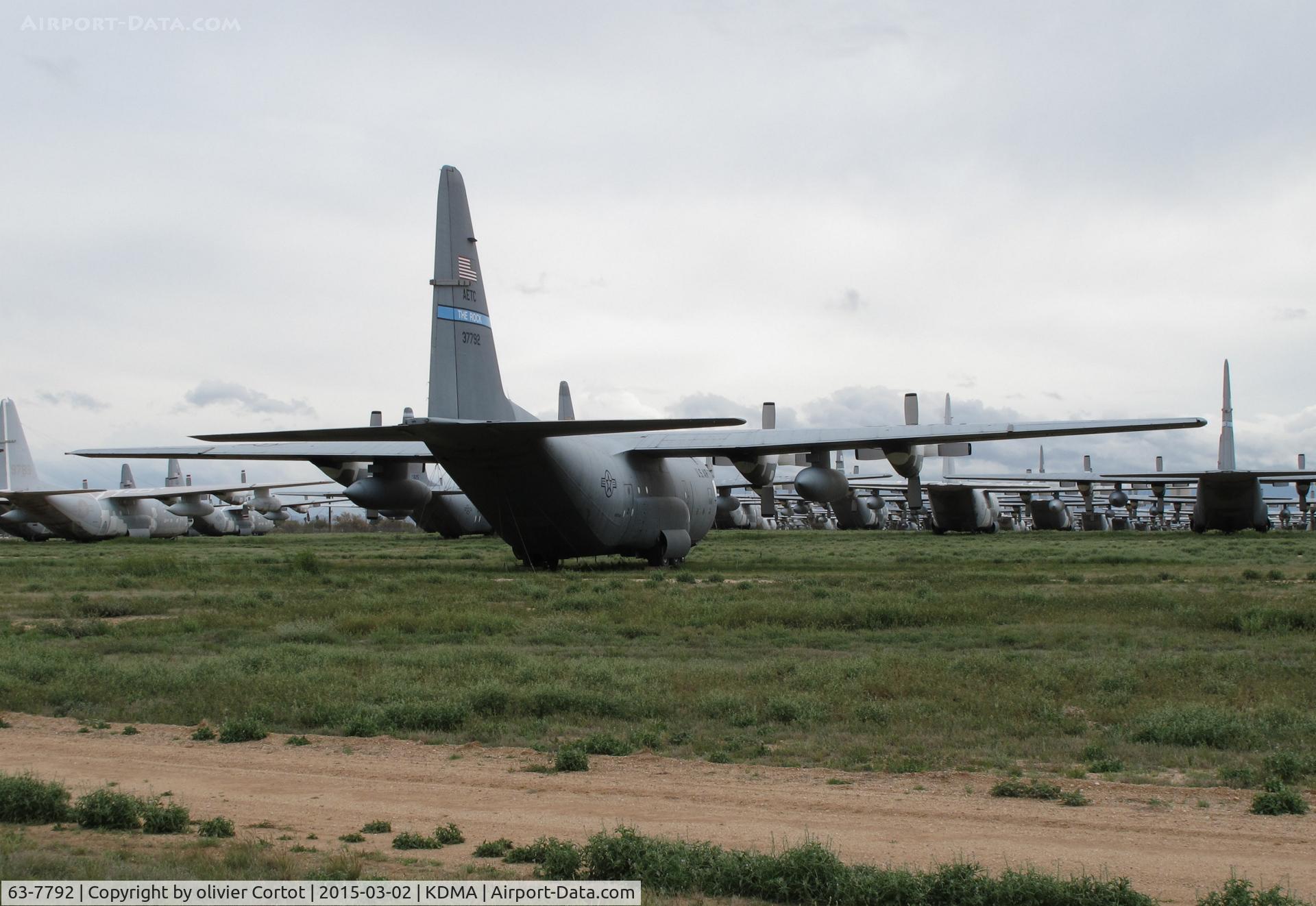 63-7792, 1963 Lockheed C-130E-LM Hercules C/N 382-3860, AMARG storage