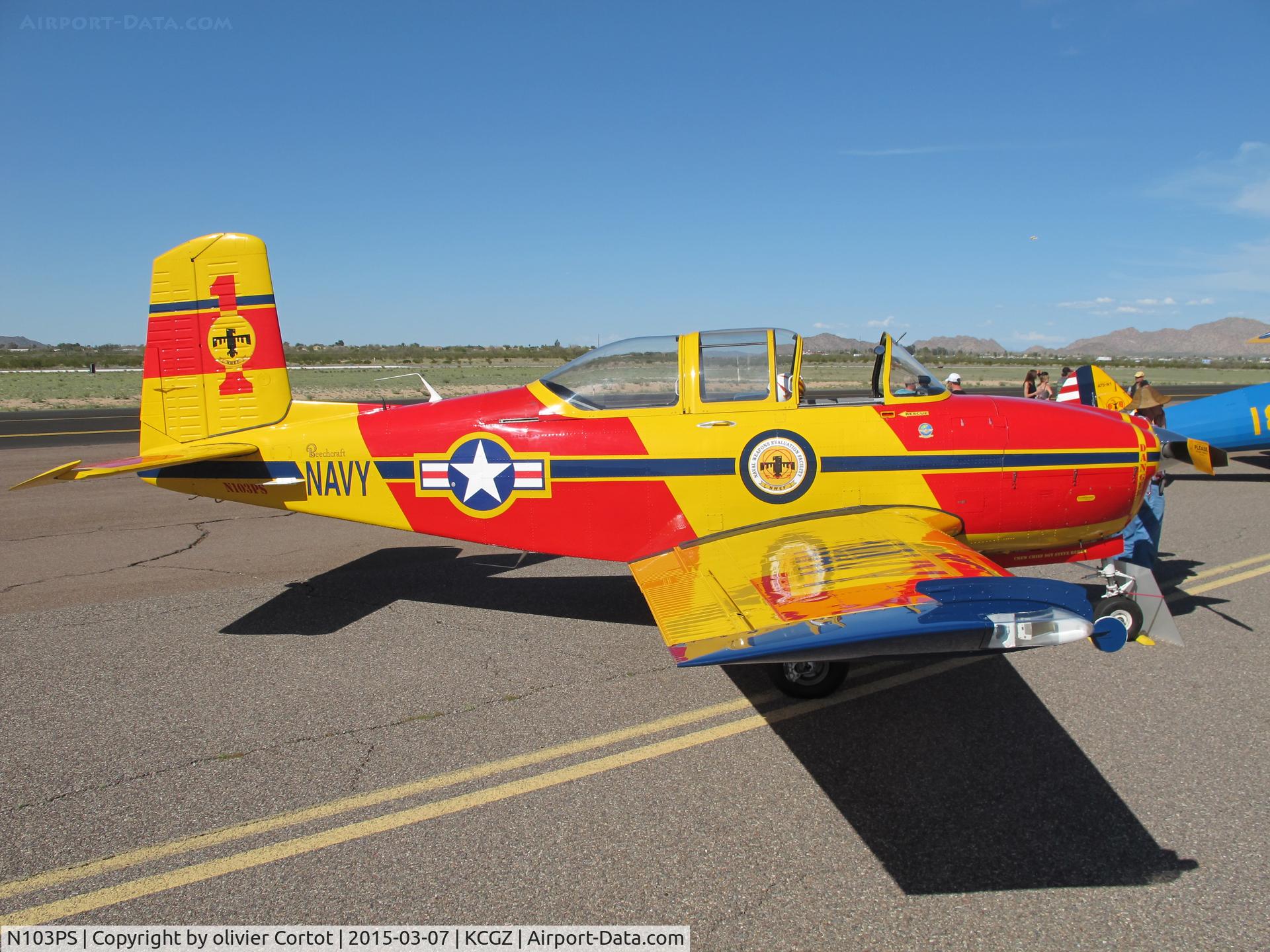 N103PS, 1955 Beech A45 C/N 34-57, cactus fly in
