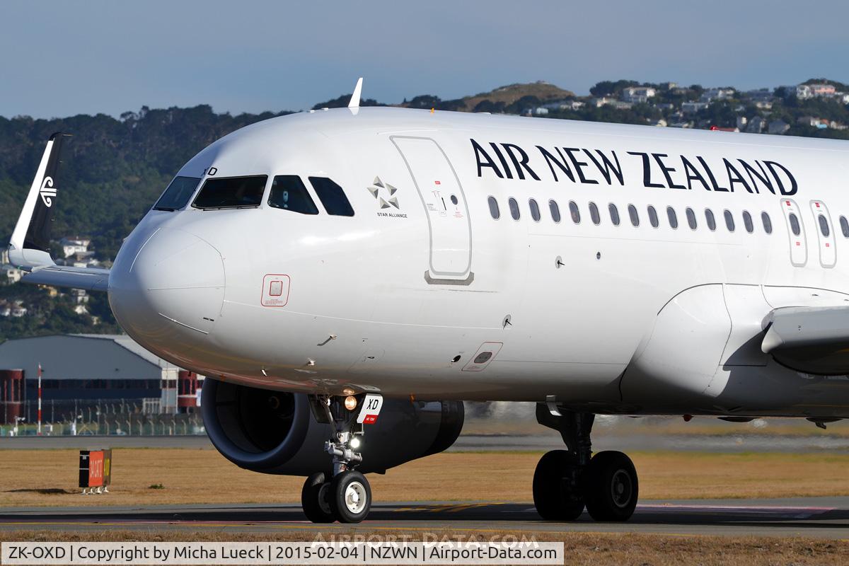 ZK-OXD, 2014 Airbus A320-232 C/N 5962, At Wellington