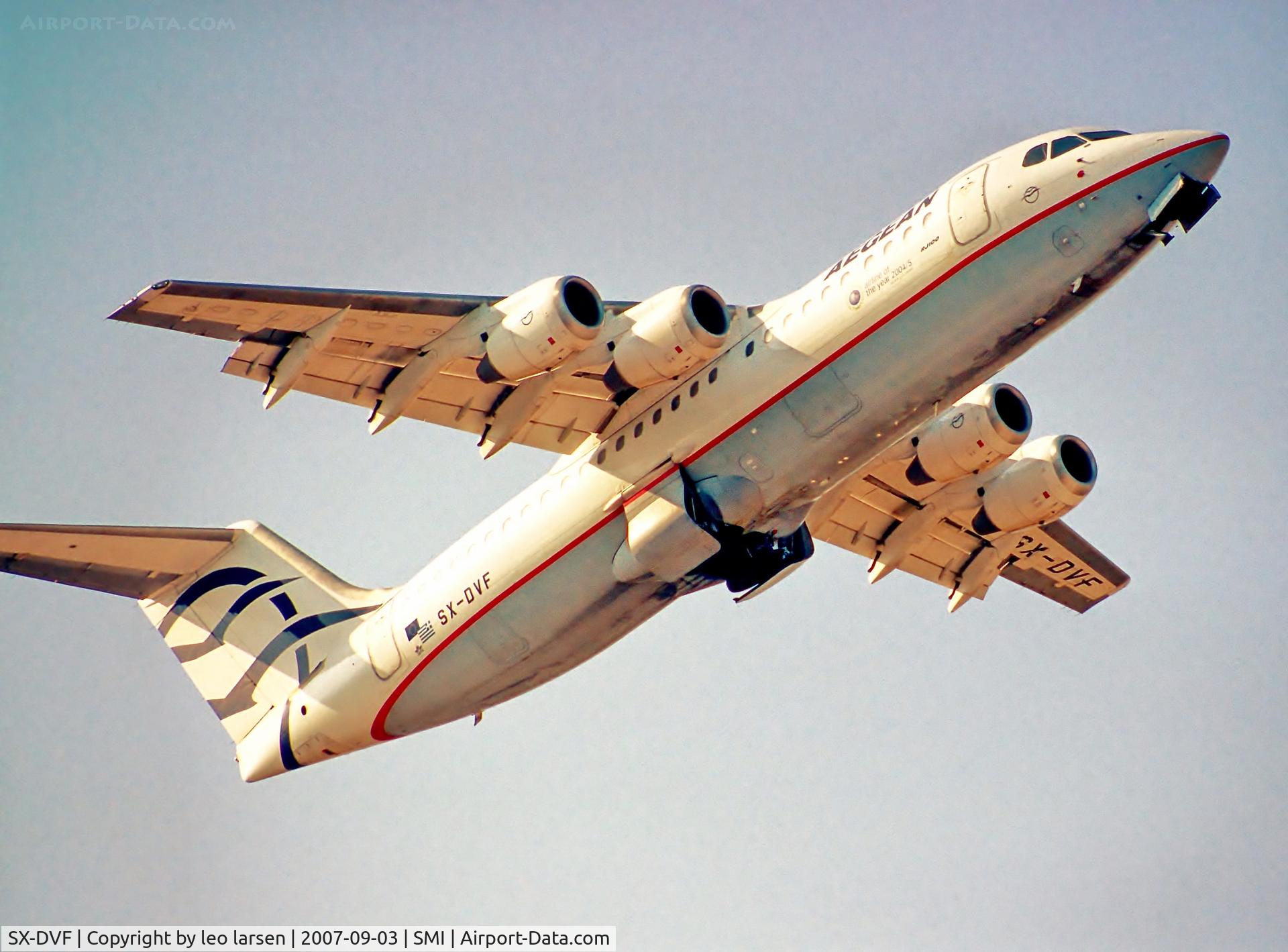 SX-DVF, 2000 British Aerospace Avro 146-RJ100 C/N E3375, Samos Greece 3.9.07