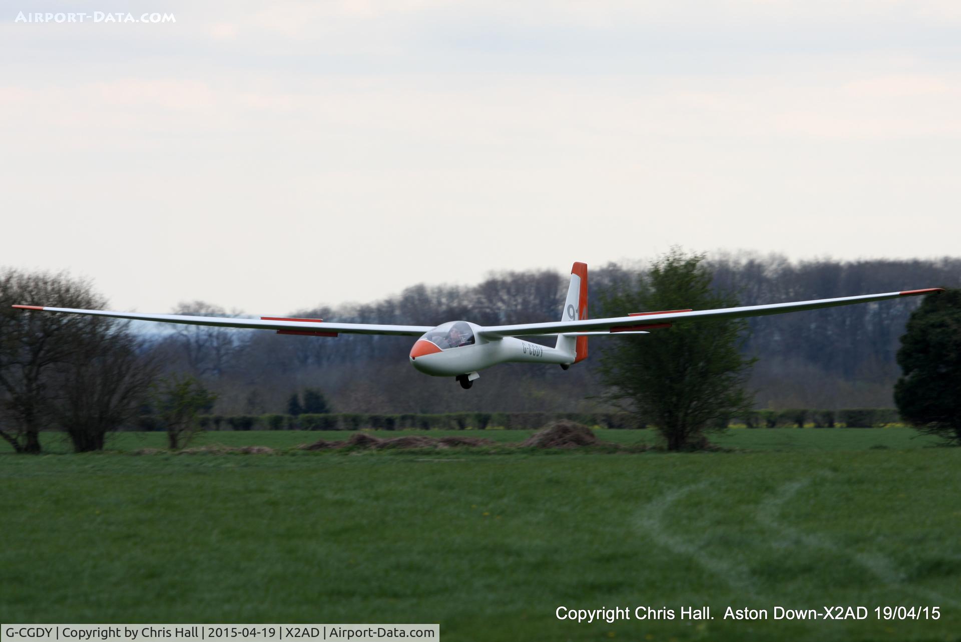 G-CGDY, 1972 Schleicher ASW-15B C/N 15220, at Aston Down