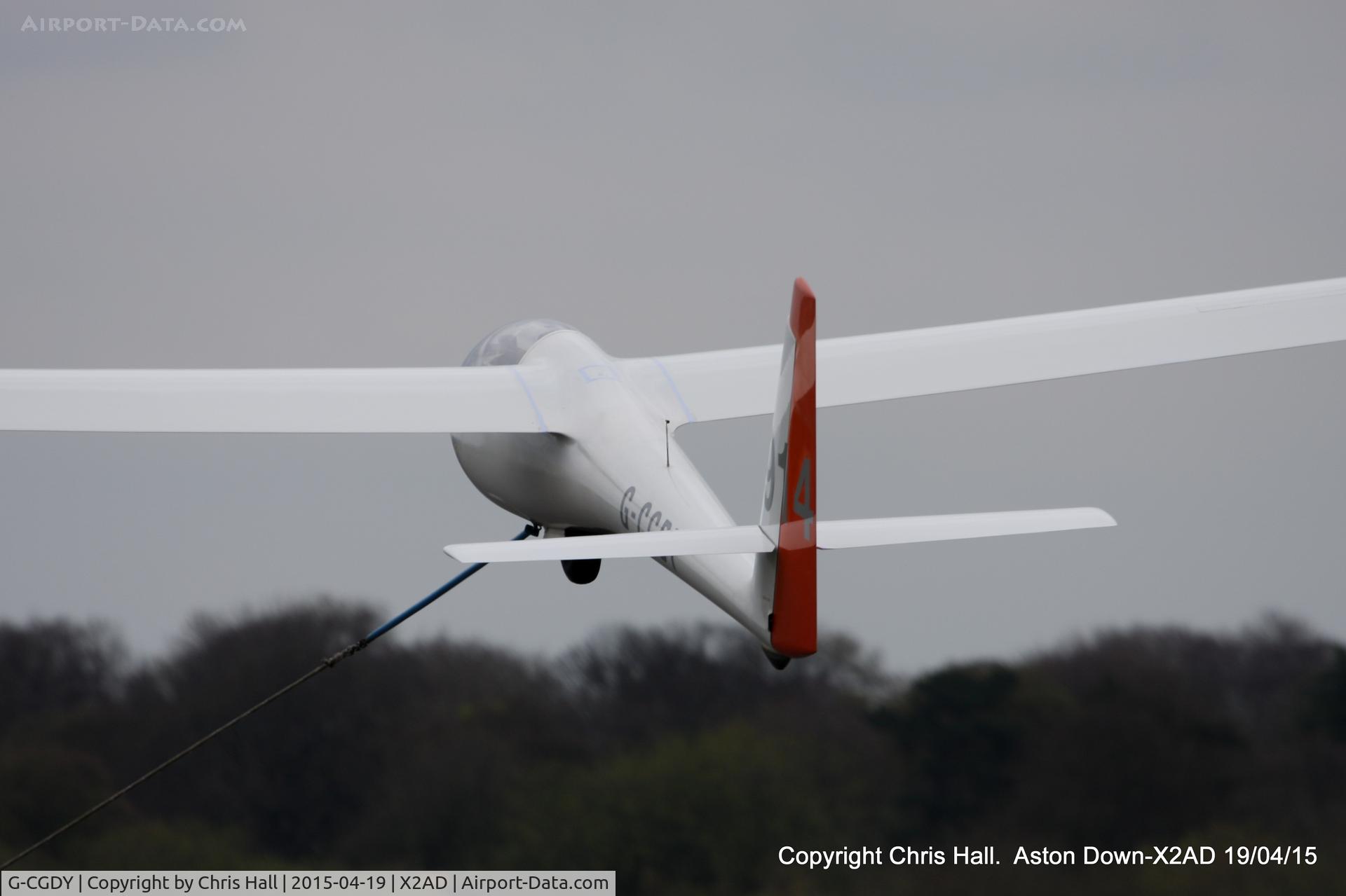 G-CGDY, 1972 Schleicher ASW-15B C/N 15220, at Aston Down
