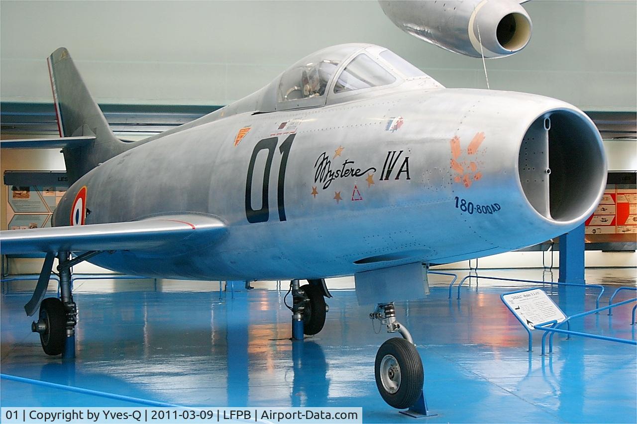 01, Dassault Mystere IVA C/N Not found 01, Dassault Mystere IVA, Air & Space Museum Paris-Le Bourget (LFPB-LBG)