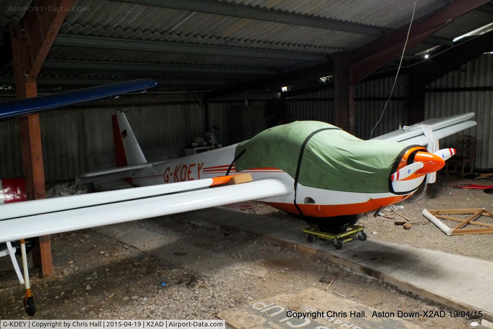 G-KDEY, 1976 Scheibe SF-25E Super-Falke C/N 4325, at Aston Down