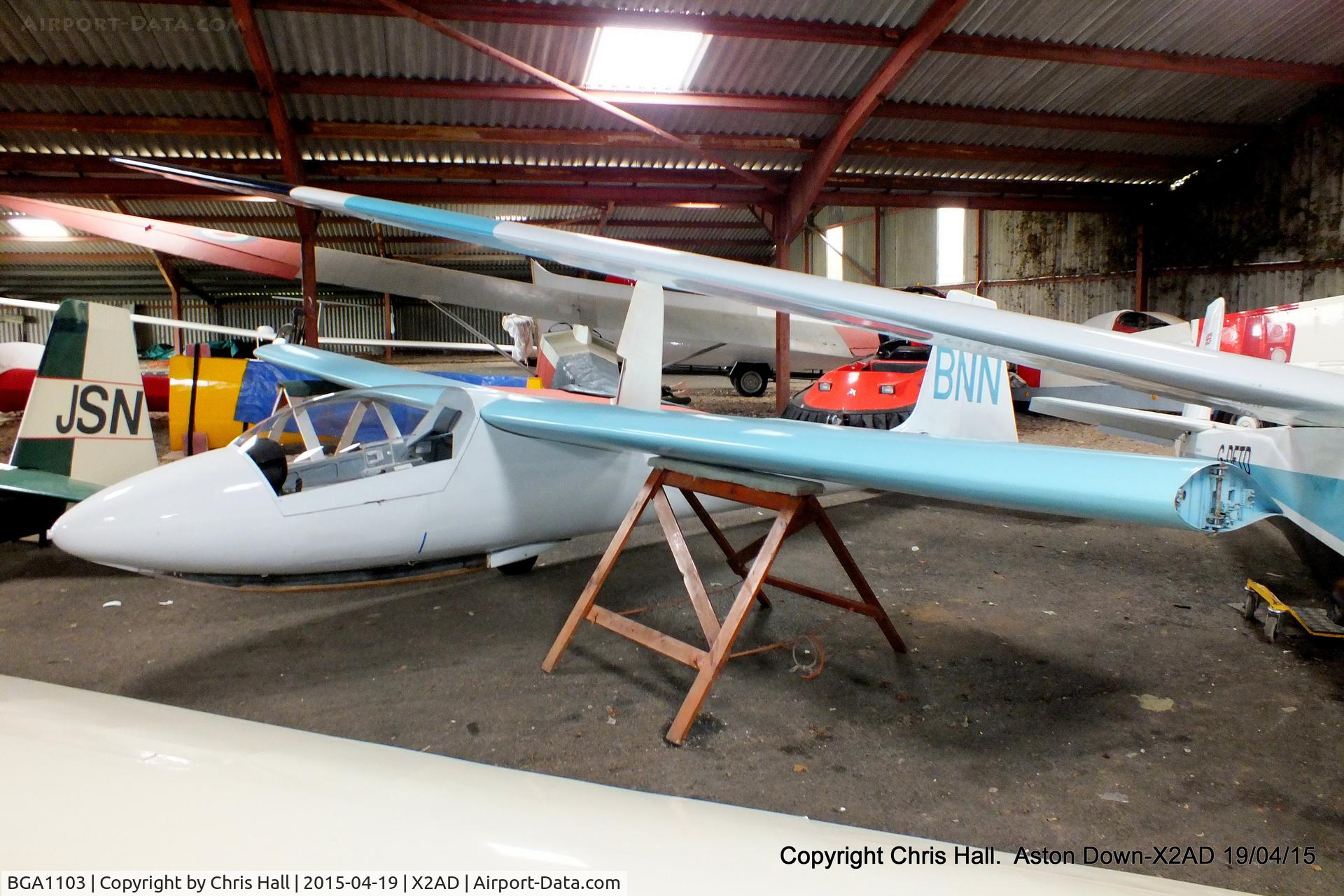 BGA1103, Slingsby T-50 Skylark 4 C/N 1366, at Aston Down