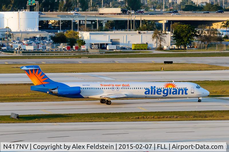 N417NV, 1992 McDonnell Douglas MD-83 (DC-9-83) C/N 53347, Ft. Lauderdale