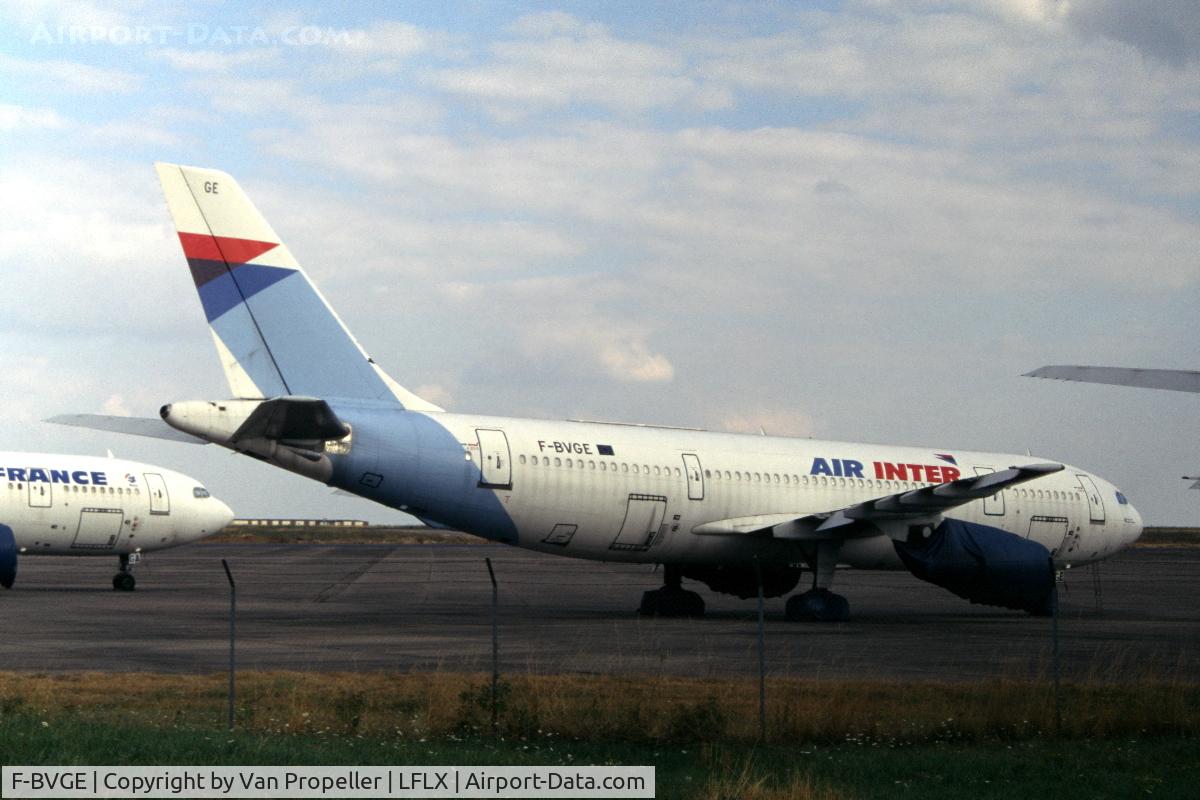 F-BVGE, 1975 Airbus A300B2-1C C/N 11, Air Inter Airbus A300B2 stored at Châteauroux-Déols airport, summer 1994.