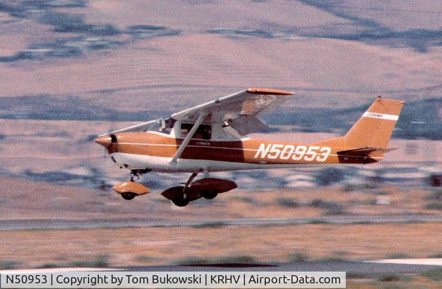N50953, 1968 Cessna 150J C/N 15069671, The plane I used for my solo in 1972 at Ried-Hillview, KRHV.