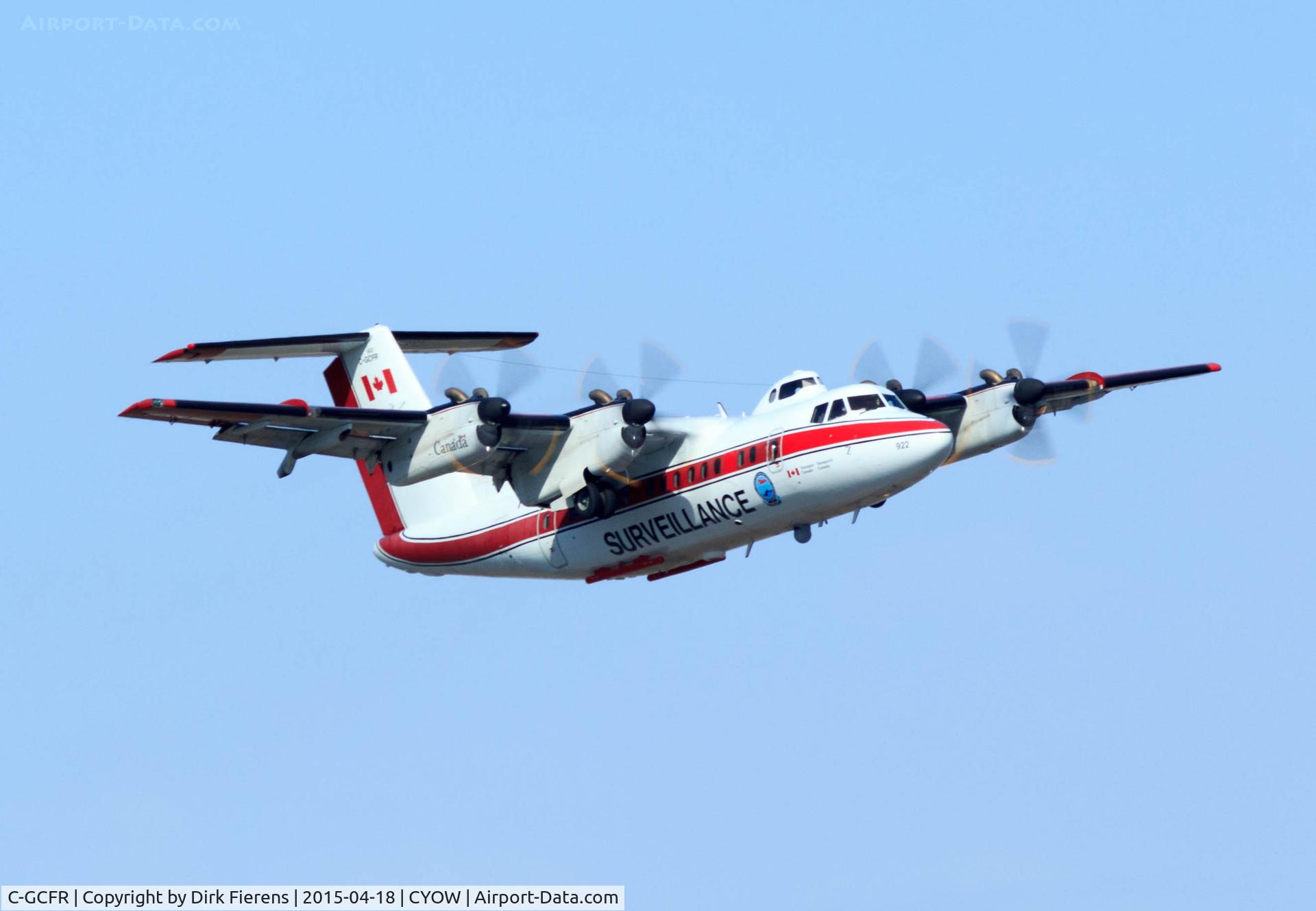 C-GCFR, 1985 De Havilland Canada DHC-7-150 Dash 7 C/N 102, Departing rwy 7.