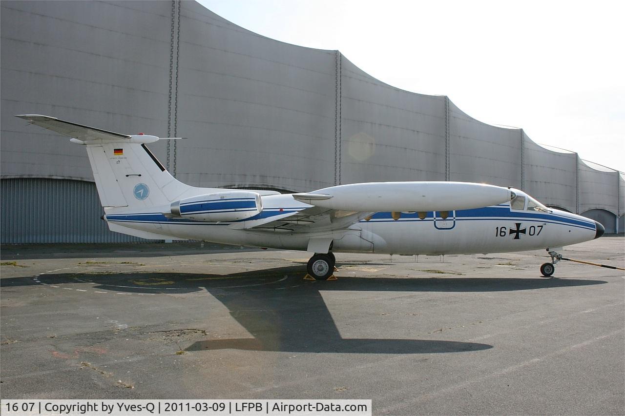 16 07, Hamburger Flugzeugbau HFB-320 Hansa Jet C/N 1024, Hamburger Flugzeugbau HFB-320 Hansa Je, Air & Space Museum Paris-Le Bourget (LFPB-LBG)