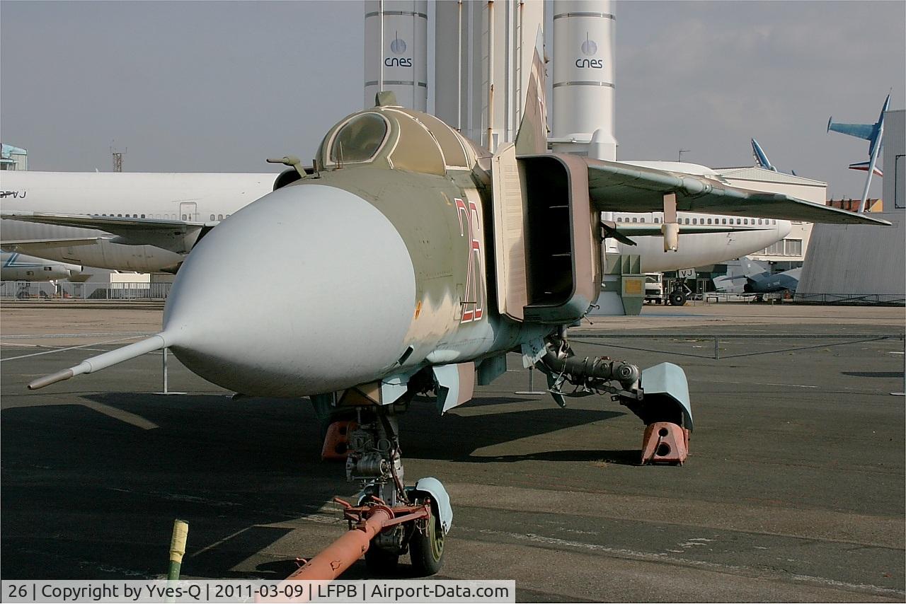 26, 1982 Mikoyan-Gurevich MiG-23ML C/N 0390324028, Mikoyan-Gurevich MiG-23ML, Air & Space Museum Paris-Le Bourget (LFPB-LBG)