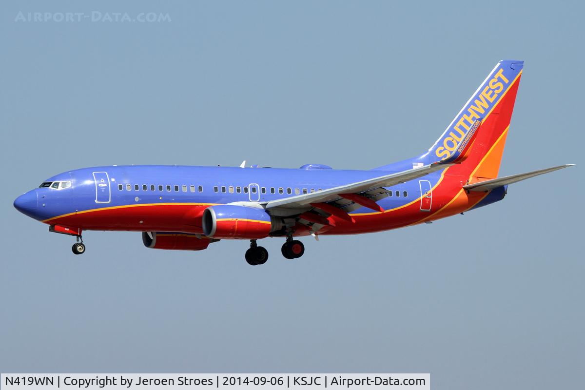 N419WN, 2001 Boeing 737-7H4 C/N 29824, southwest