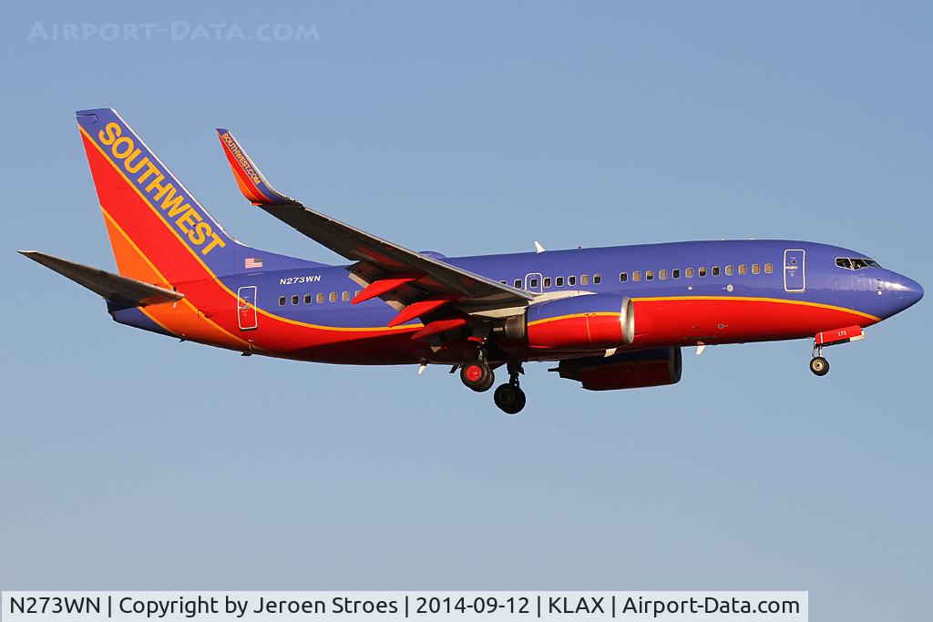 N273WN, 2007 Boeing 737-7H4 C/N 32528, southwest