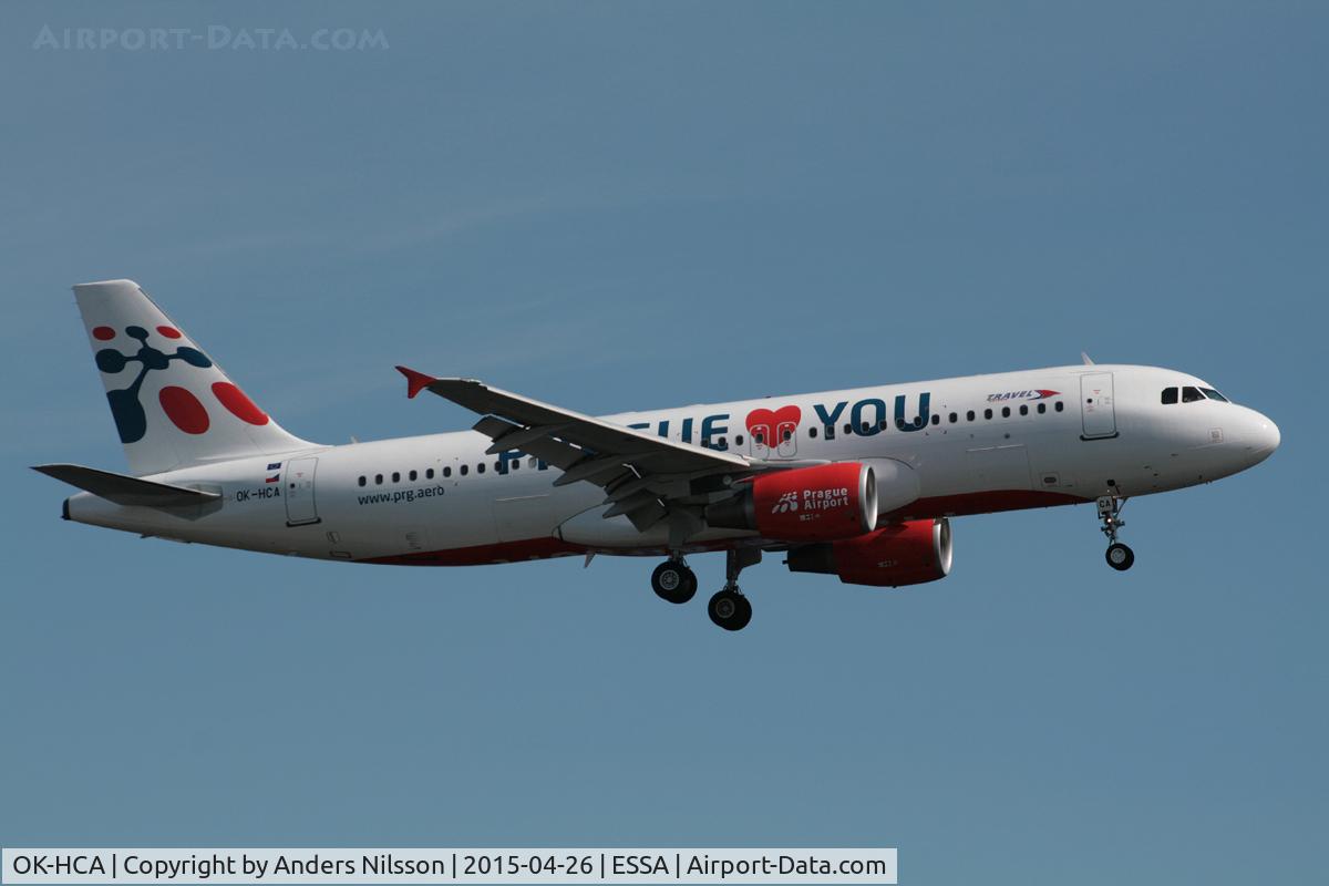 OK-HCA, 2011 Airbus A320-214 C/N 4699, On short final runway 19L.