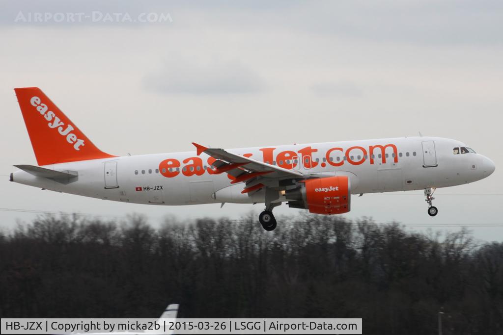 HB-JZX, 2009 Airbus A320-214 C/N 4157, Landing