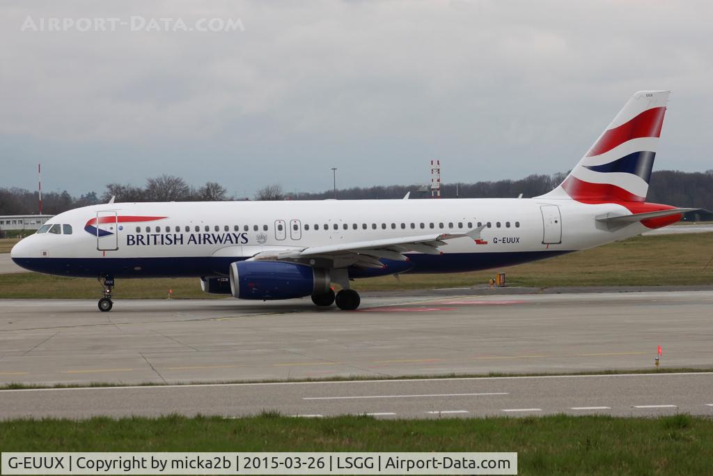 G-EUUX, 2008 Airbus A320-232 C/N 3550, Taxiing